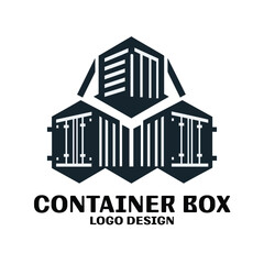 Fototapeta premium Container Box Vector Logo Design