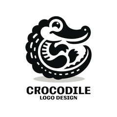 Crocodile Vector Logo Design