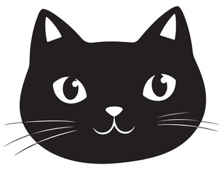 CAT FACE SILHOUETTE