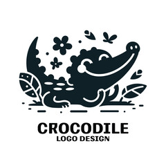 Crocodile Vector Logo Design