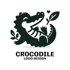 Crocodile Vector Logo Design