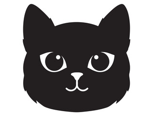 CAT FACE SILHOUETTE