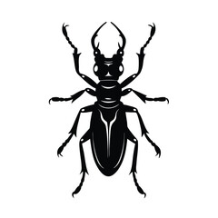  tiger beetle silhouette vector
