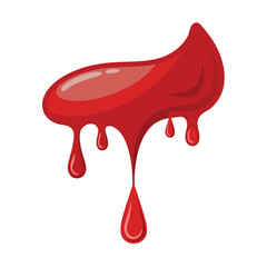 Blood Drip Vector Illustration ? Cartoon Clipart & Line Art Design for Print 1.eps