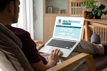 Health insurance web site modish registration system for easy form filling