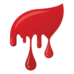 Blood Drip Vector Illustration ? Cartoon Clipart & Line Art Design for Print.eps