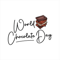 National chocolate day celebration design, chocolate dessert day event background, happy chocolate treat promotional layout, chocolate day poster for social media, Sweet chocolate-themed vector day