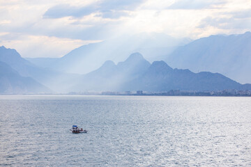 boat on the lake