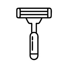 Simple manual razor for shaving facial hair and beard grooming  