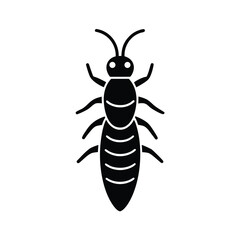 glowworm silhouette vector