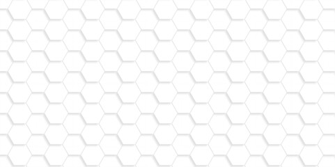 Seamless geometric hexagon pattern with a textured, gray, 3D cube tile design for a modern metallic backdrop