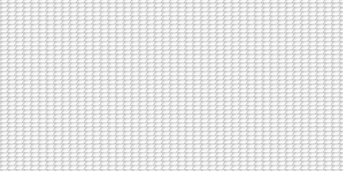 Seamless white fabric and paper textures create a versatile geometric gray pattern for a modern wall decoration design