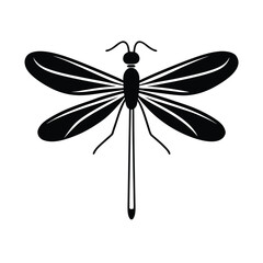 damselfly silhouette vector