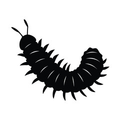 cabbage looper silhouette vector