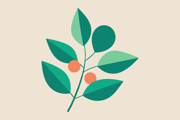 green leaves vector