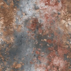 Rusted bluish steel with red corrosion spots