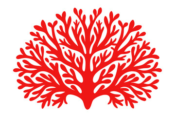 Detailed Coral Reef Design with Intricate Underwater Branches