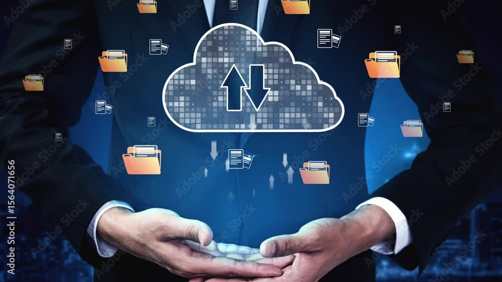 Poster cloud computing, cloud strategy, and cloud technology transforming digital infrastructure with scala