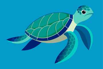 green turtle on the water
