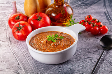 Gazpacho - cold Spanish tomato soup