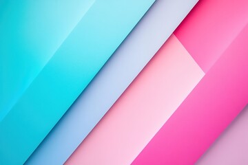 Fototapeta premium Vibrant mint pink blue abstract gradient showcasing smooth color transitions and dynamic shapes