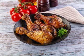 Baked chicken drumsticks with spices