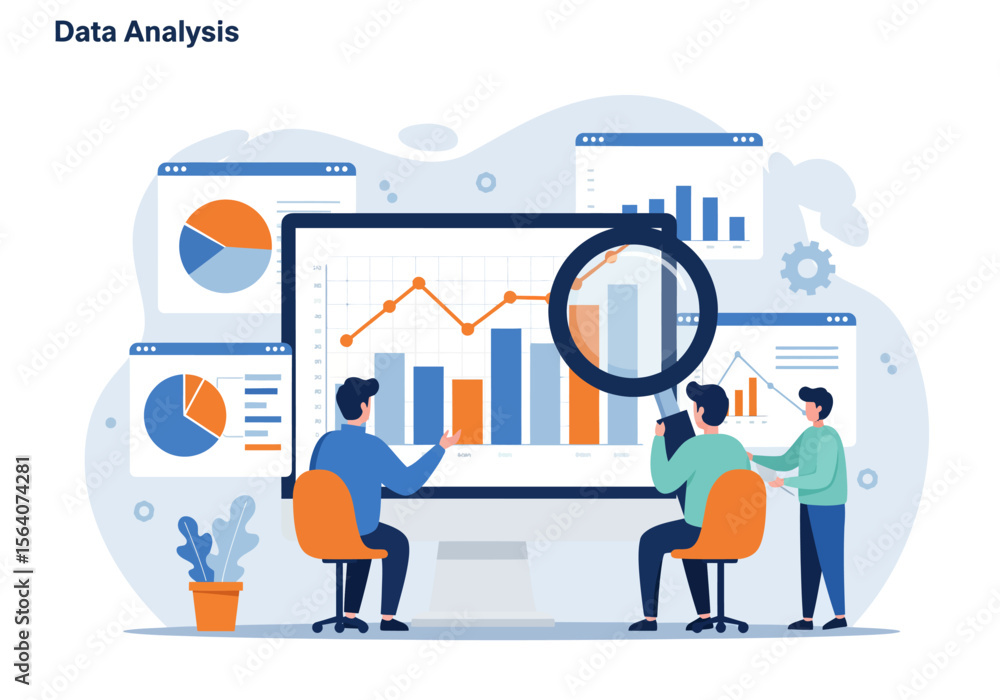 Aufkleber insightful visualizations empowering informed business decisions through comprehensive data analysis