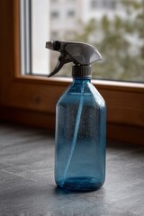 Blue Spray Bottle with Gray Trigger