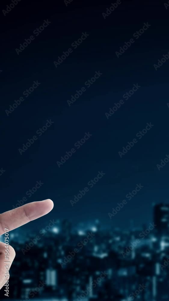 Poster futuristic robot artificial intelligence enlightening ai technology development and machine learning