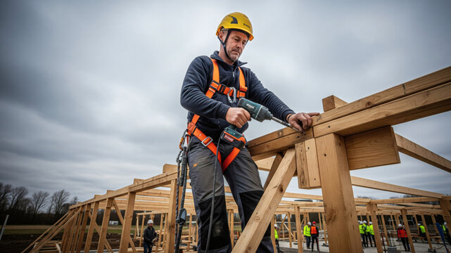 Construction de charpente en bois