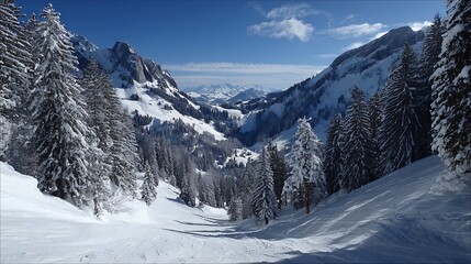 ski resort in the dolomites