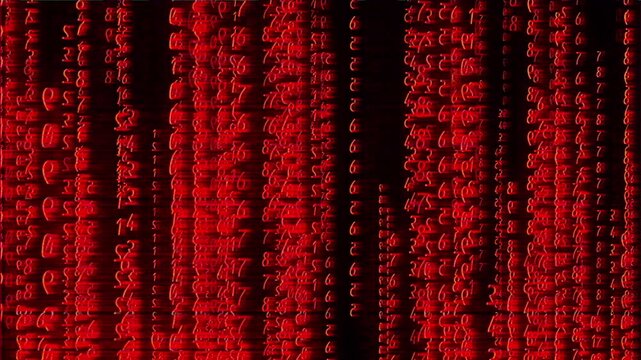 Hacking Code Lines VHS Vintage Retro