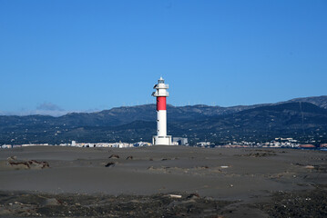 Punta y Faro del Fangar en el Delta del Ebro
