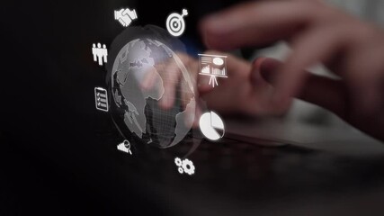 Global marketing and finance strategy, worldwide business expansion, international finance planning, cross-border marketing, and digital marketing tools for global business success. Muxer - Powered by Adobe