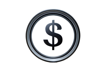 Obraz premium Financial Symbol Sleek Dollar Sign Icon Design for Business and Finance