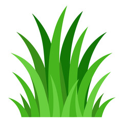 Obraz premium Fresh Grass Icon Seasonal Vector Illustration for Springtime Designs