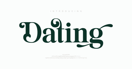 Dating beauty fashion elegant minimalist serif italic fonts. Typography decoration fonts for branding, wedding, invitations, logo.
