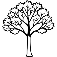 Obraz premium Spring Tree Icon Seasonal Vector Illustration for Springtime Designs