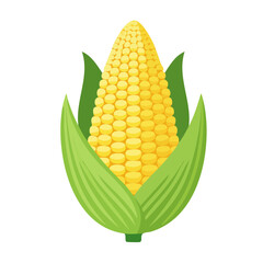 Obraz premium Corn Food Icon Isolated on a Transparent Background 