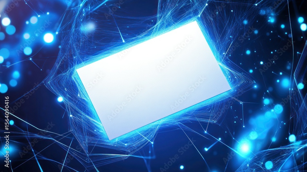Poster abstract technology background with blank rectangle