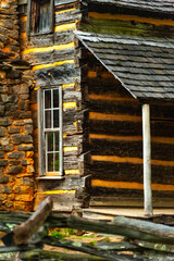 Cades Cove in the Great Smoky Mountains National Park.,, a scenic valley surrounded on all sides by...