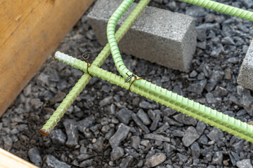 Epoxy coated rebar is used in concrete subjected to corrosive conditions. These may include exposure to deicing salts or marine environments.	