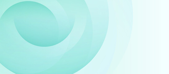 Minimalist banner background. Green and blue gradations.Circle geometric background. Simple design