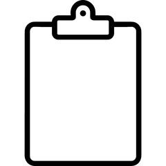 Clipboard outline icon vector