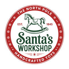 santas workshop t shirt design 2