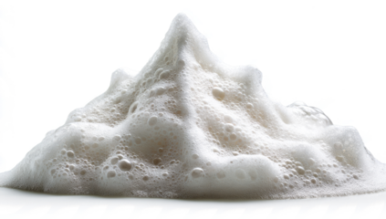  foam on a transparent  background, 