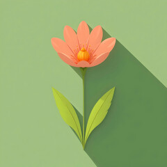 An illustration of a spring flower.