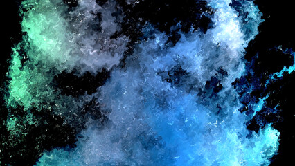 Blurred gradient background. Green and Blue Wave Gradient Retro Background. Web design element and space concept