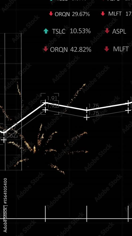 Poster animation of network of connections over data processing