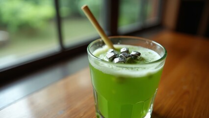 The refreshing presentation of lime drinks